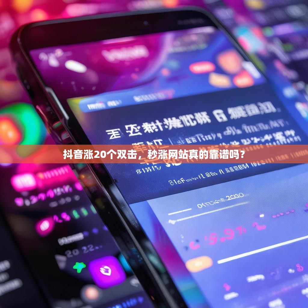抖音涨20个双击,秒涨网站真的靠谱吗?