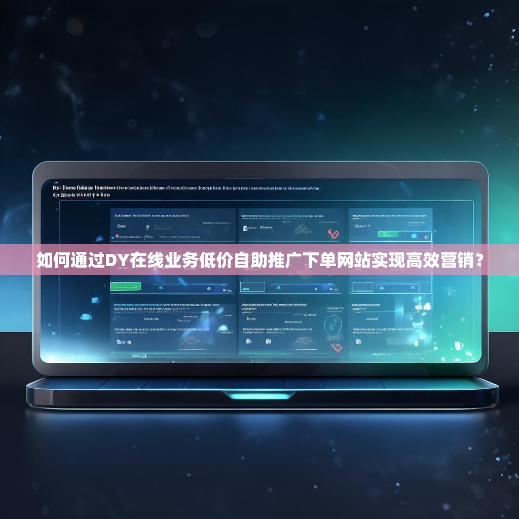 如何通过DY在线业务低价自助推广下单网站实现高效营销?