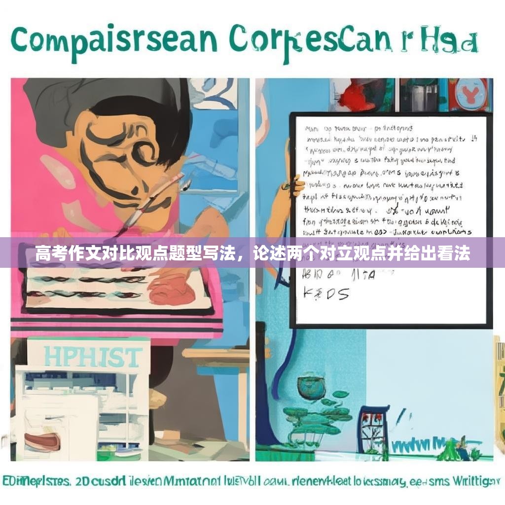 高考作文对比观点题型写法,论述两个对立观点并给出看法