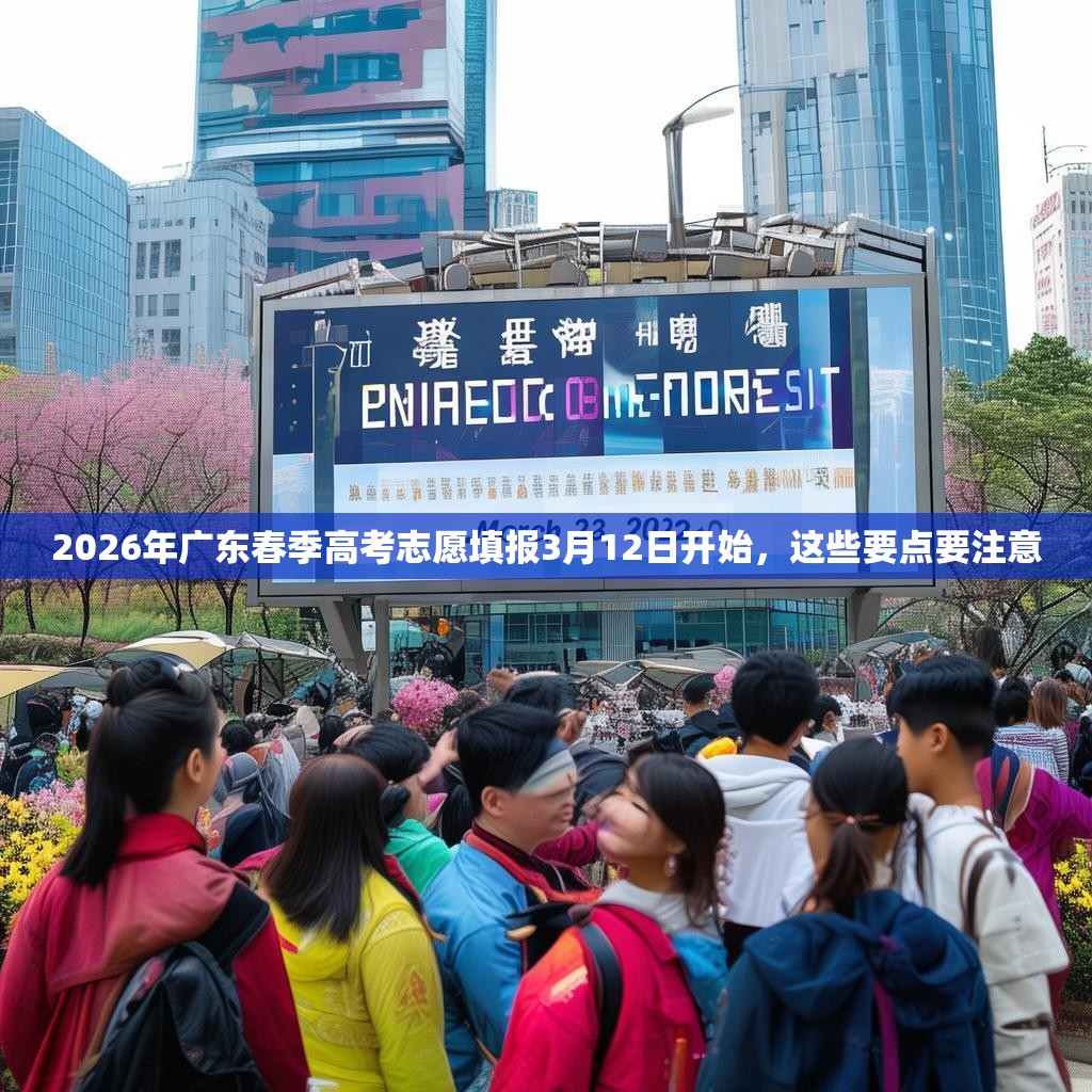 2026年广东春季高考志愿填报3月12日开始，这些要点要注意