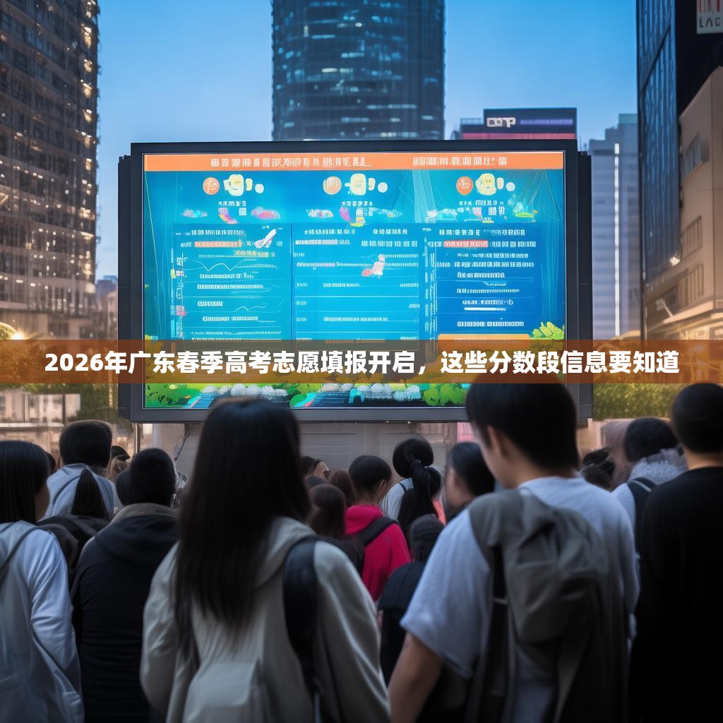 2026年广东春季高考志愿填报开启,这些分数段信息要知道