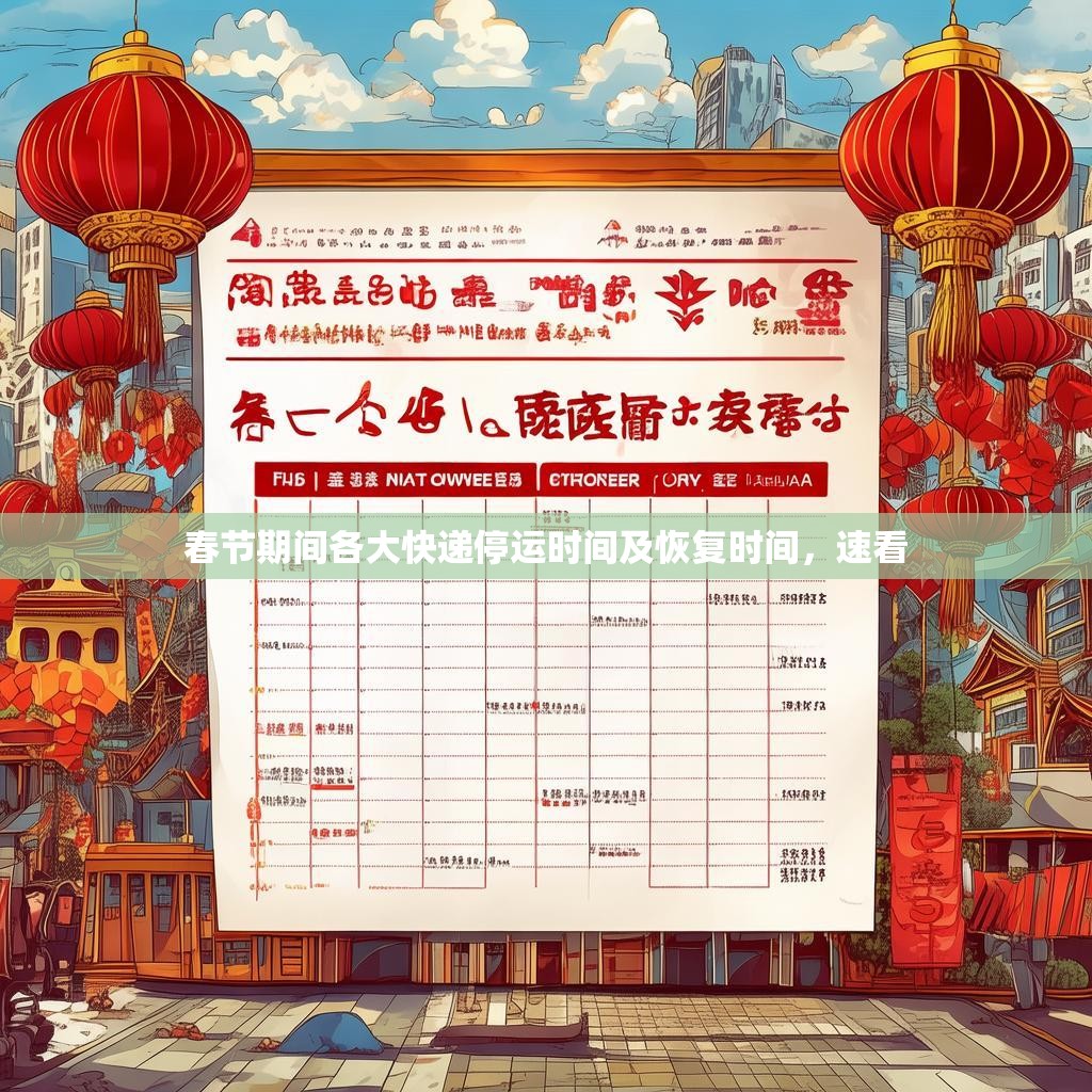 春节期间各大快递停运时间及恢复时间，速看
