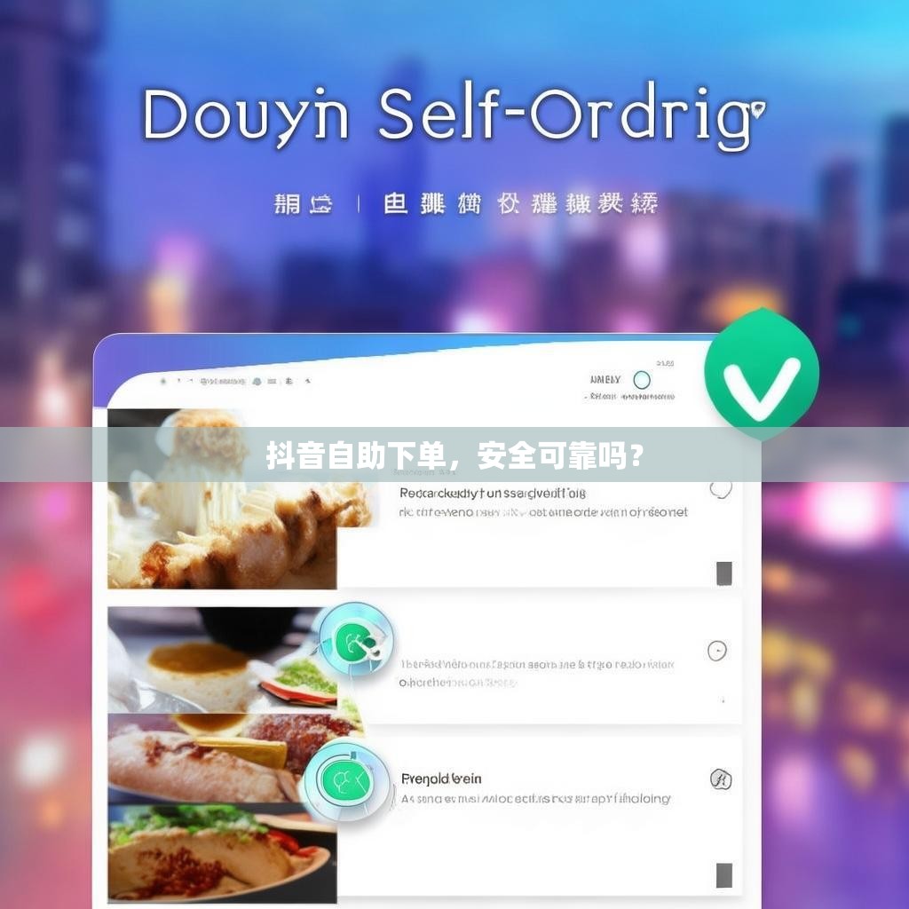 抖音自助下单,安全可靠吗?