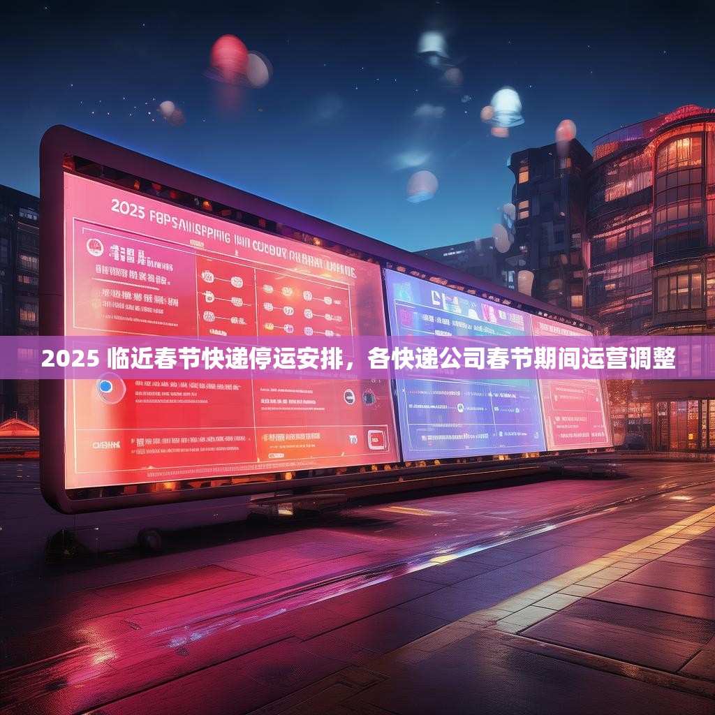 2025 临近春节快递停运安排，各快递公司春节期间运营调整