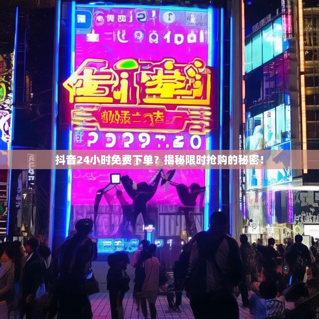 抖音24小时免费下单?揭秘限时抢购的秘密!