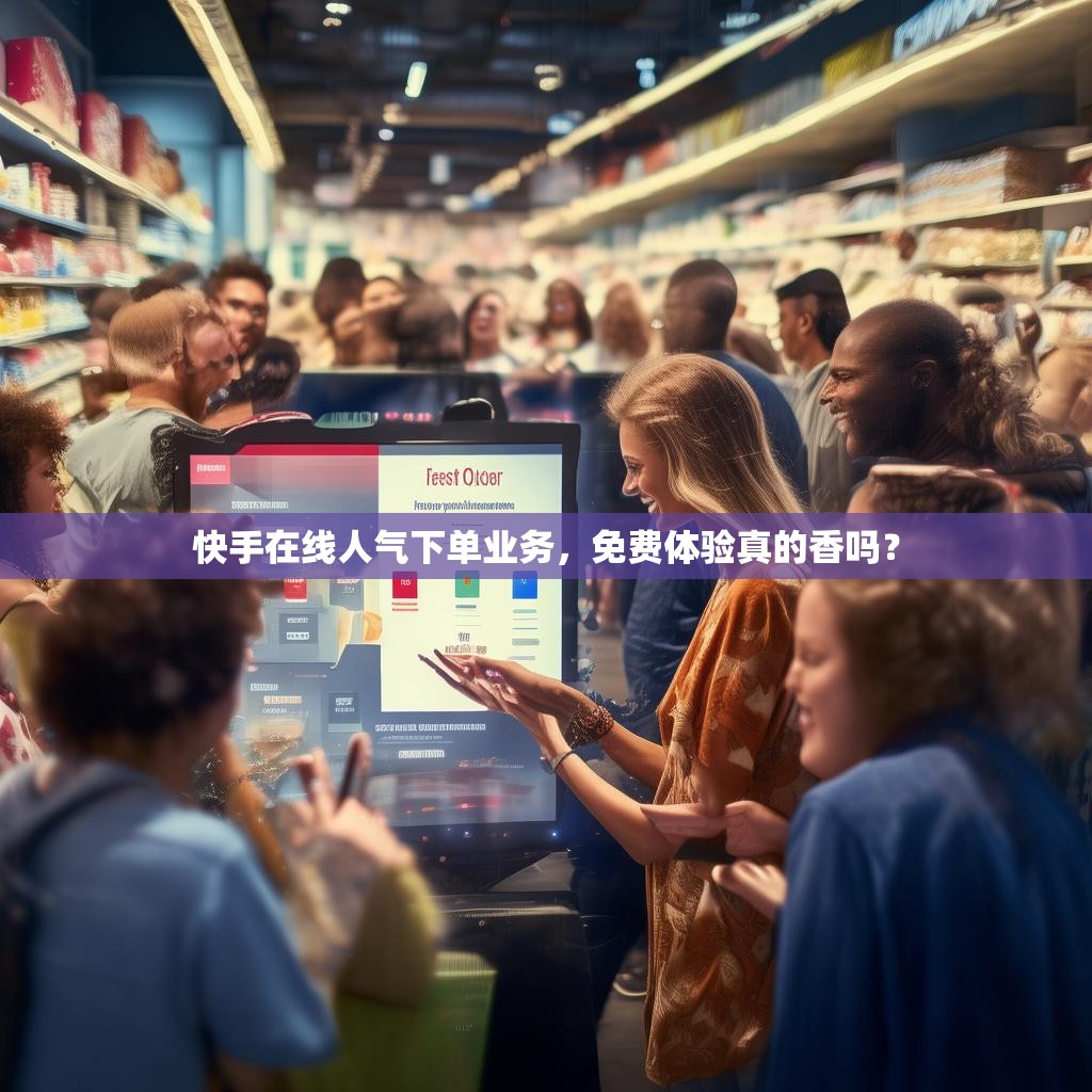 快手在线人气下单业务,免费体验真的香吗?