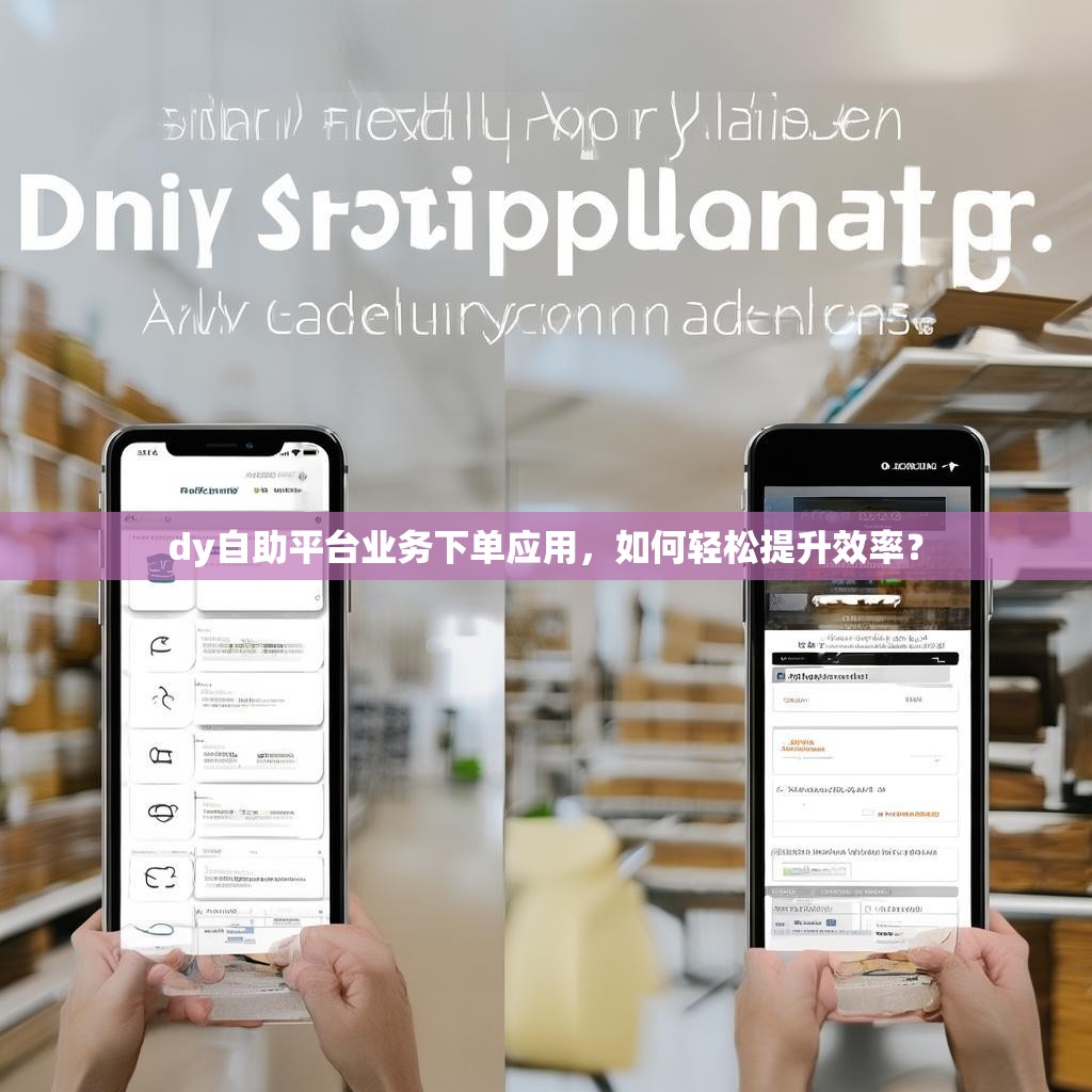 dy自助平台业务下单应用,如何轻松提升效率?