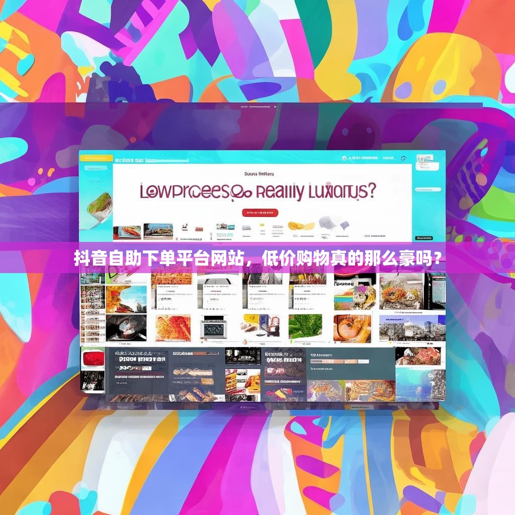 抖音自助下单平台网站,低价购物真的那么豪吗?